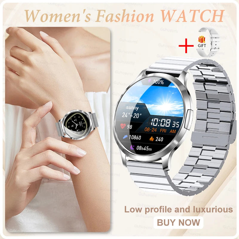 2026 New Smart Watch For Women Gift 1.32 Inch Full Touch Screen Sports Fitness Watches Bluetooth Calls Digital Smartwatch Ladies