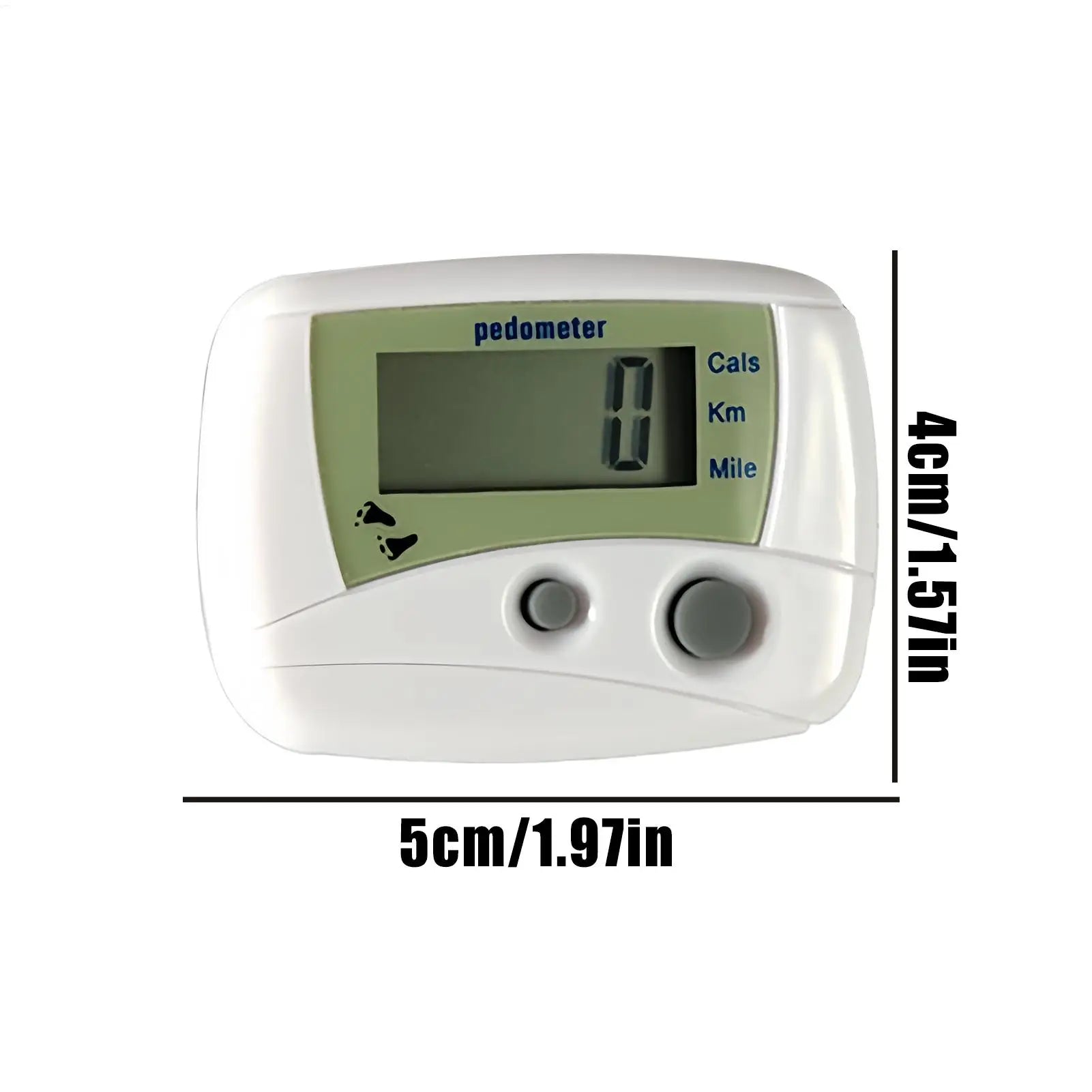 Pedometer for Walking Digital LCD Compact Movement Monitor Monitor for Recording Distance Fitness Exercise Running Hiking