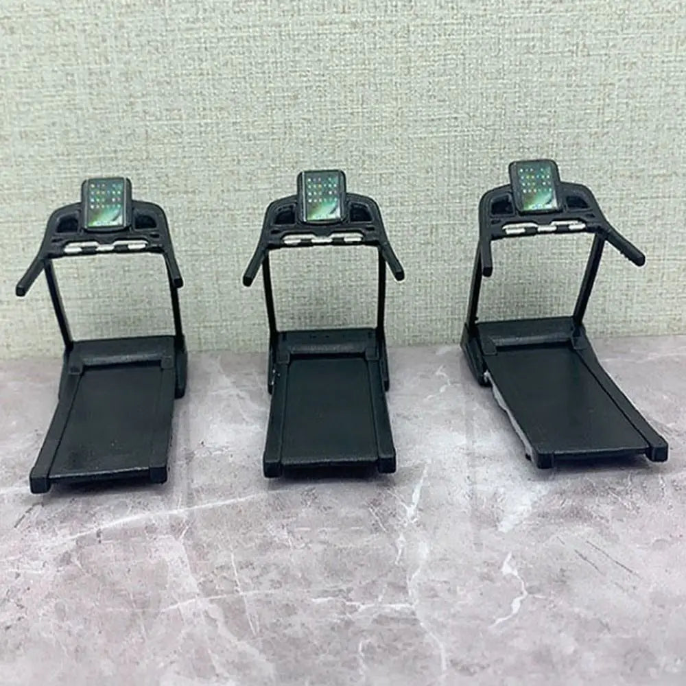 High Quality 1:12 Dollhouse Fitness Equipment Mini DIY Doll House Treadmill Dollhouse Accessory Dollhouse Decoration