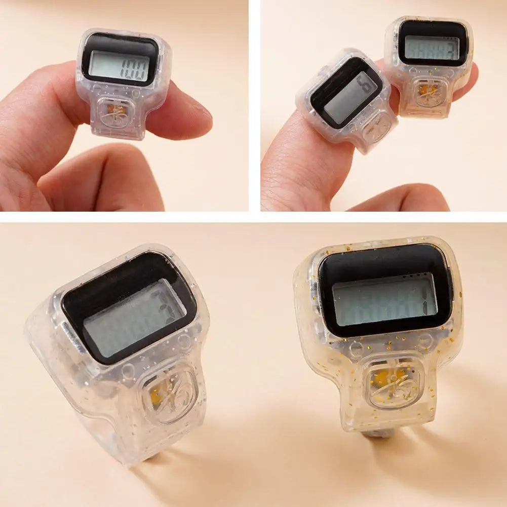 Fitness Finger Counter, Mini Digital Display Hand Counter Click Manual Digital Clicker For Tracking Swim Laps Or Running Laps