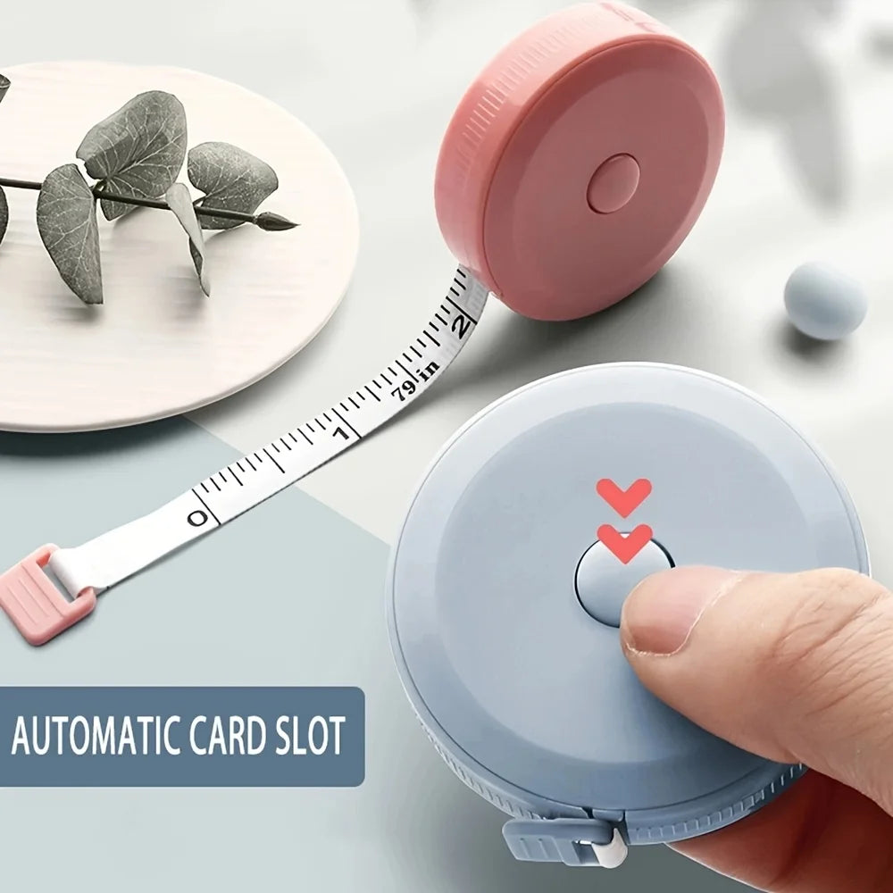 Body fat caliper and Waist Measurement Tape set - handheld fat caliper and tape combination, portable fitness measuring tool