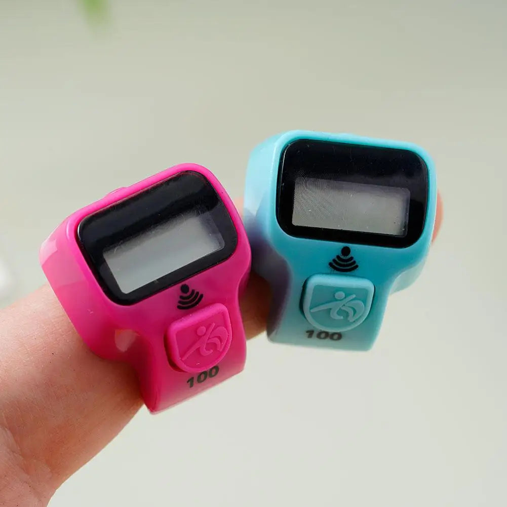 Fitness Electronic Finger Counter, Mini Digital Display Hand Tally Counter 5-Digit Number Count Clicker Resettable Clicker