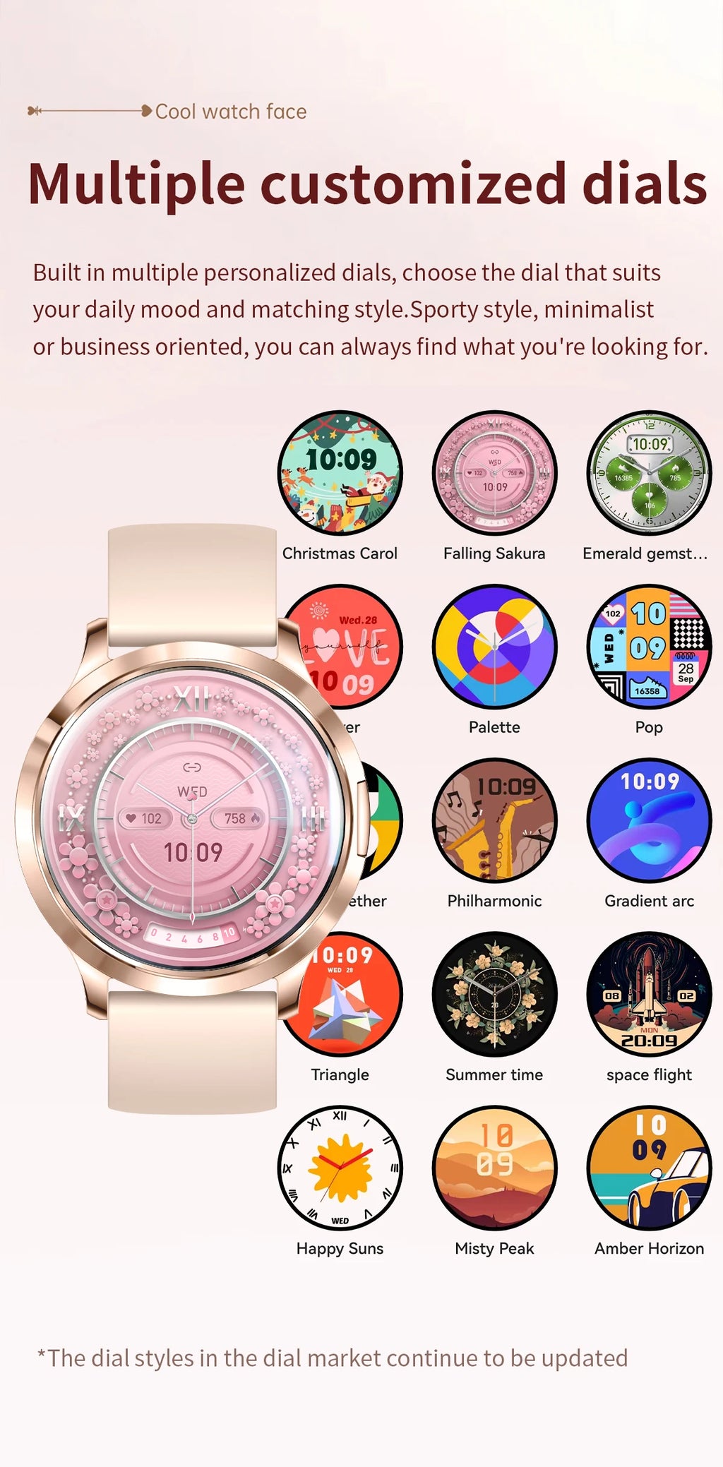 2026 New Smart Watch For Women Gift 1.32 Inch Full Touch Screen Sports Fitness Watches Bluetooth Calls Digital Smartwatch Ladies