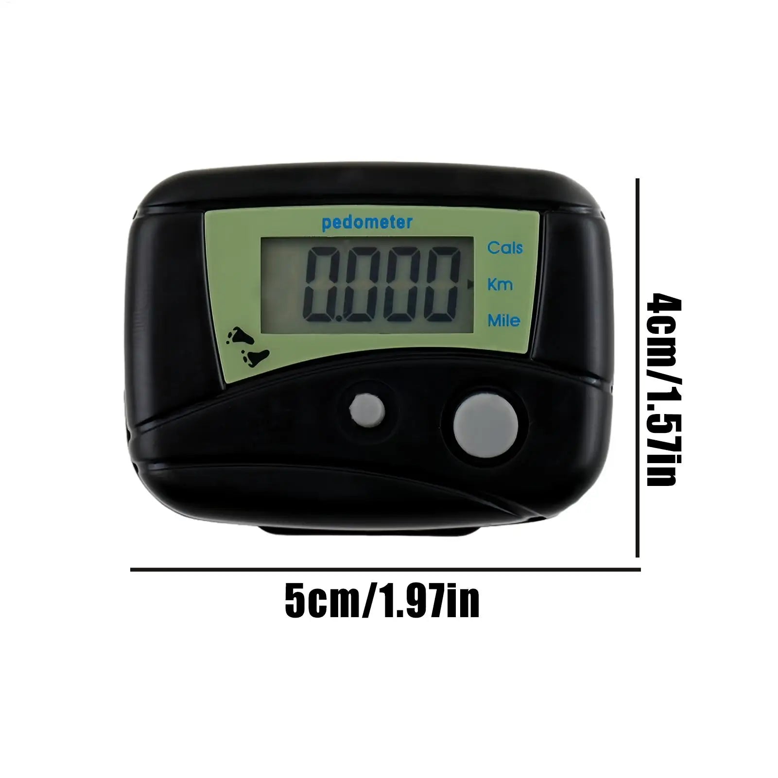 Pedometer for Walking Digital LCD Compact Movement Monitor Monitor for Recording Distance Fitness Exercise Running Hiking