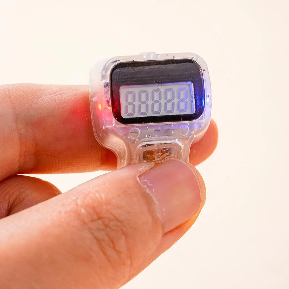 Fitness Finger Counter, Mini Digital Display Hand Counter Click Manual Digital Clicker For Tracking Swim Laps Or Running Laps