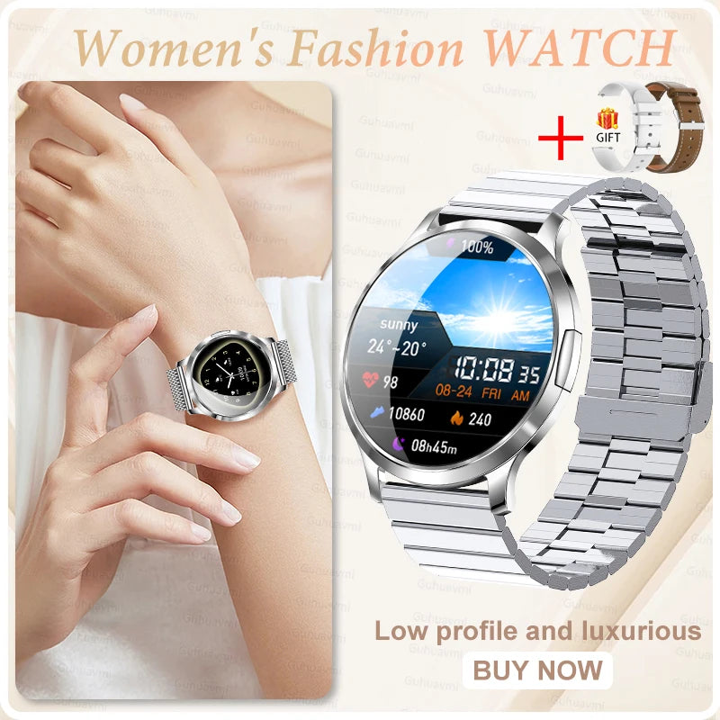 2026 New Smart Watch For Women Gift 1.32 Inch Full Touch Screen Sports Fitness Watches Bluetooth Calls Digital Smartwatch Ladies