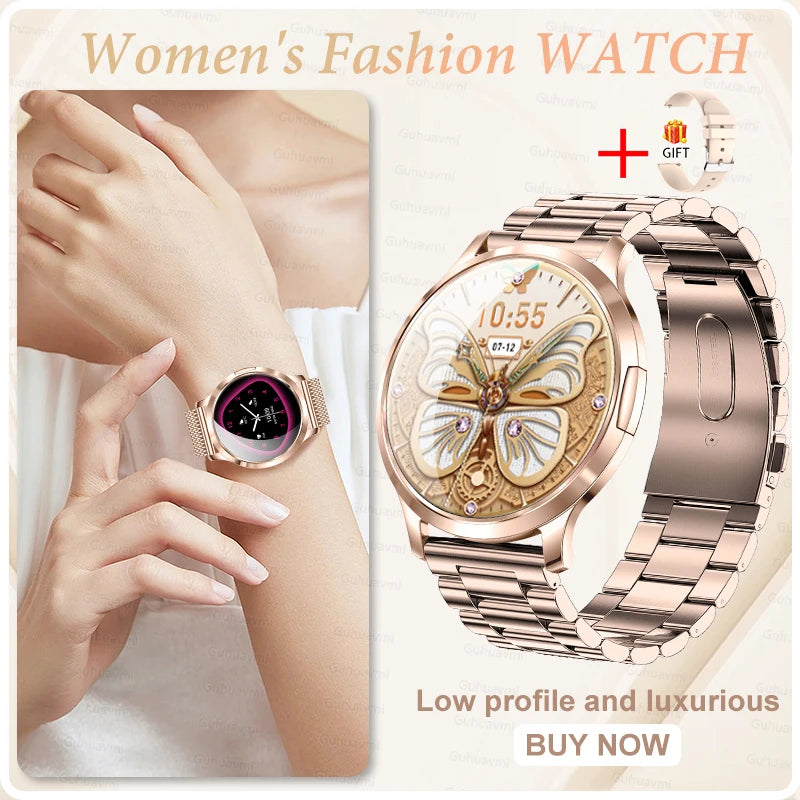 2026 New Smart Watch For Women Gift 1.32 Inch Full Touch Screen Sports Fitness Watches Bluetooth Calls Digital Smartwatch Ladies