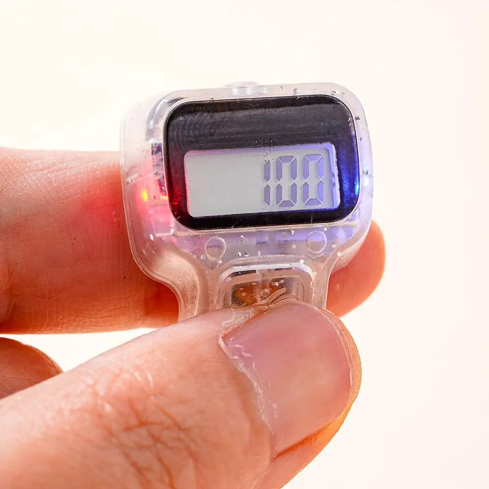 Fitness Finger Counter, Mini Digital Display Hand Counter Click Manual Digital Clicker For Tracking Swim Laps Or Running Laps