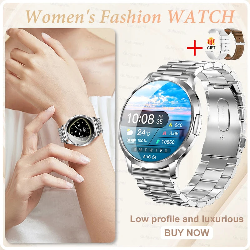 2026 New Smart Watch For Women Gift 1.32 Inch Full Touch Screen Sports Fitness Watches Bluetooth Calls Digital Smartwatch Ladies