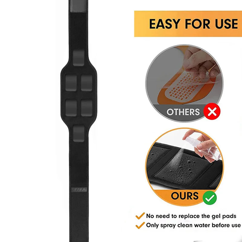 Fitness Belt USB Smart Ab Trainer Body Waist Arm Leg Massage Training Unisex