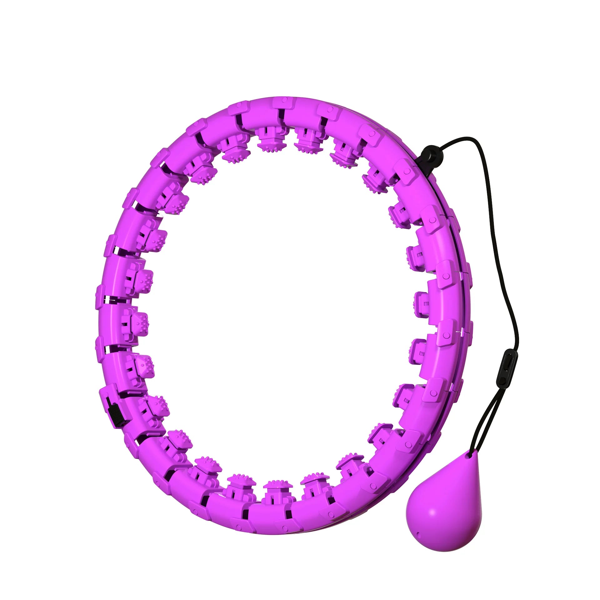 24 Sections Fitness Smart Sport Hoop Thin Waist Massager Adjustable Detachable Equipment Gym Home Training Easy Weight Loss