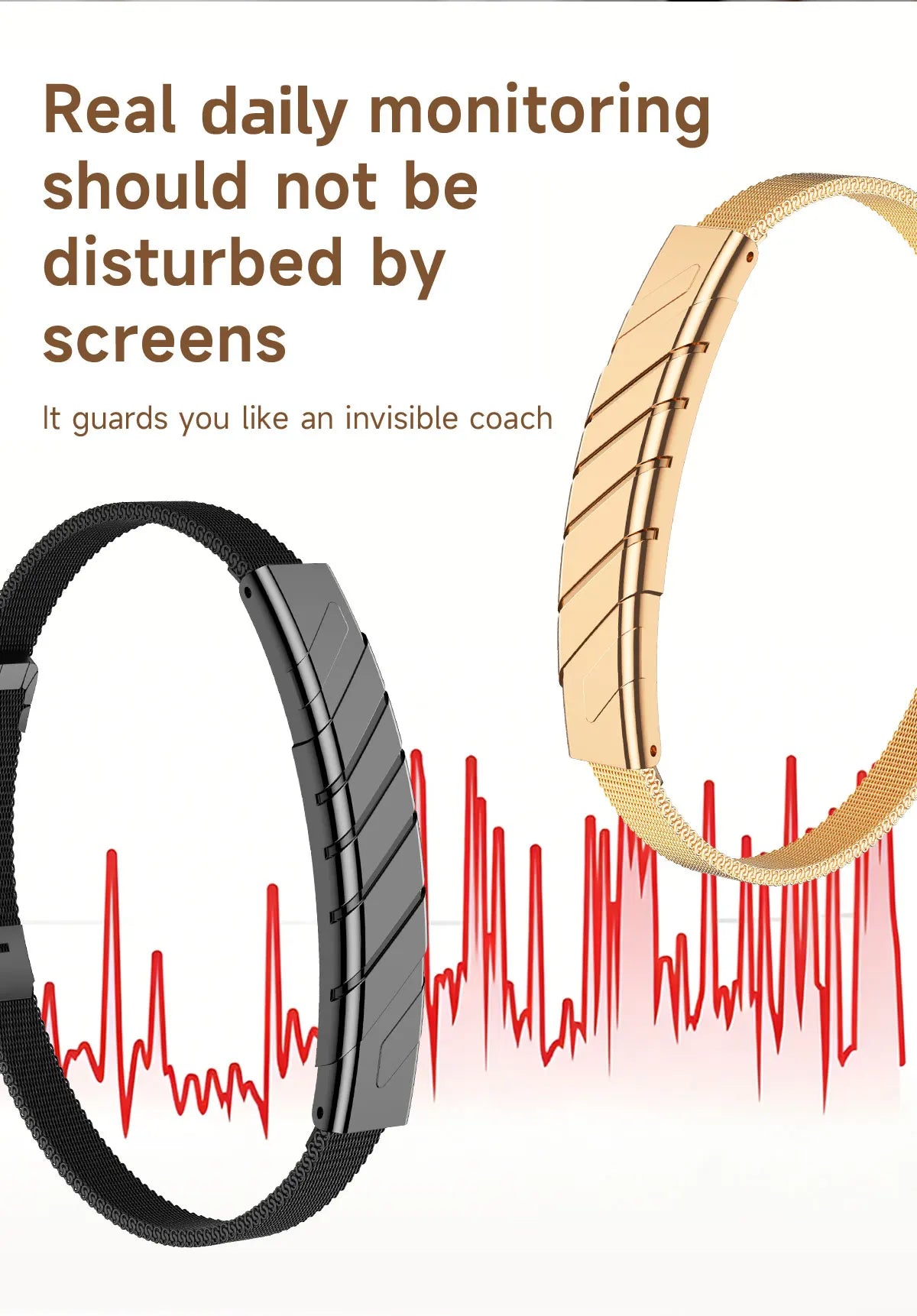 No Screen Smart Band Bracelet New Sports Women Fitness Tracker Heart Rate Blood Oxygen Sleep Monitor Pedometer Smartwatch 2026