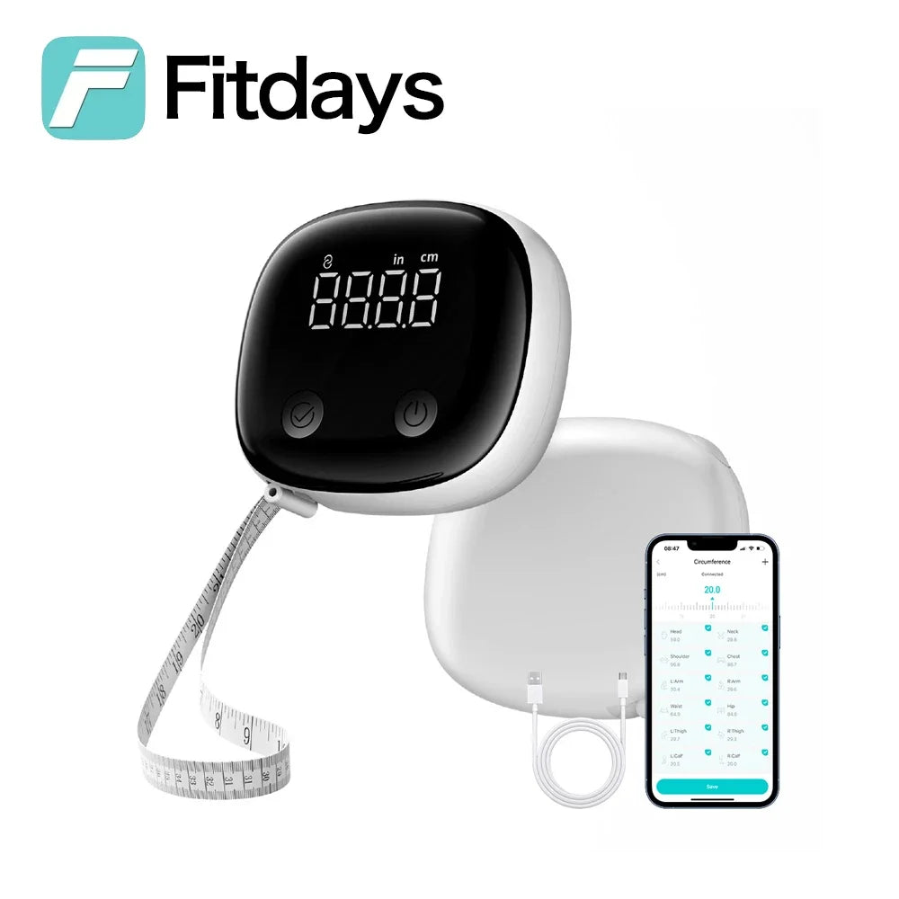 Fitdays Smart Body Composition Scale Hands 8 Electrodes Bioimpedance Balance Scale Professional Gym Smart Body Fat Scale