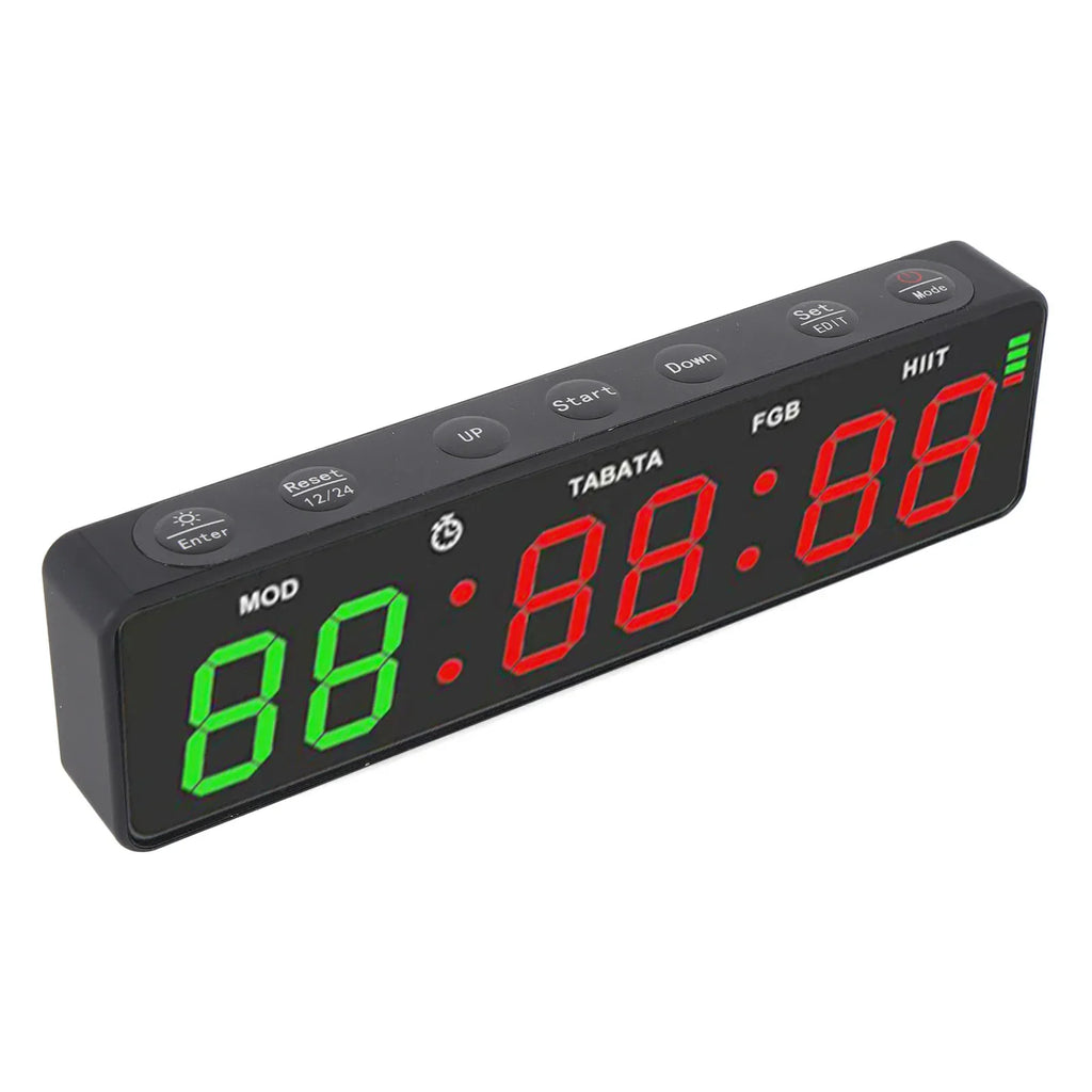Fitness Digital Timer Gym Timer Clock HIIT Mode Portable Countdown And Count Up Rechargeable Stopwatch Magnetic For Boxing
