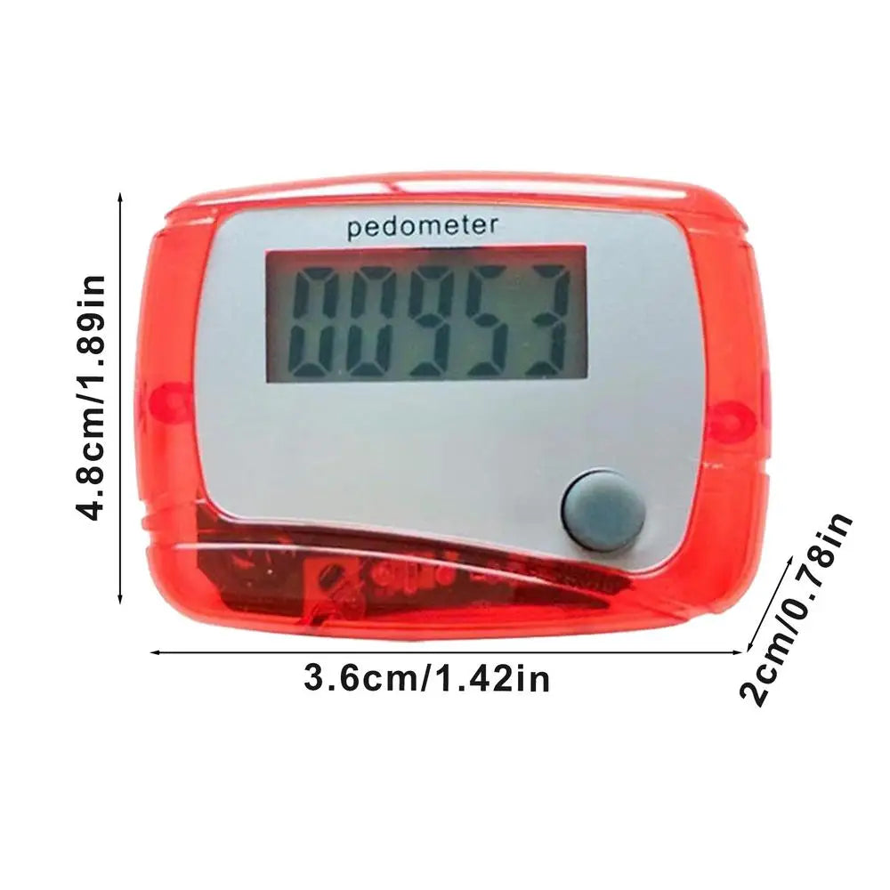 Pedometer for Walking Digital Fitness Sports Walk Meter 3D Step Pedometer for Sports Running Training Hiking Backpacking Travel