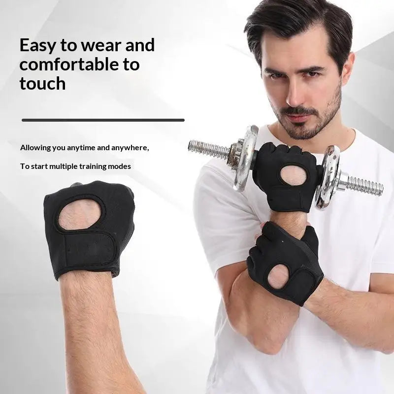 Fitness Gloves with Half Finger Design for Weightlifting and Dumbbell Training Ideal for Gym Use