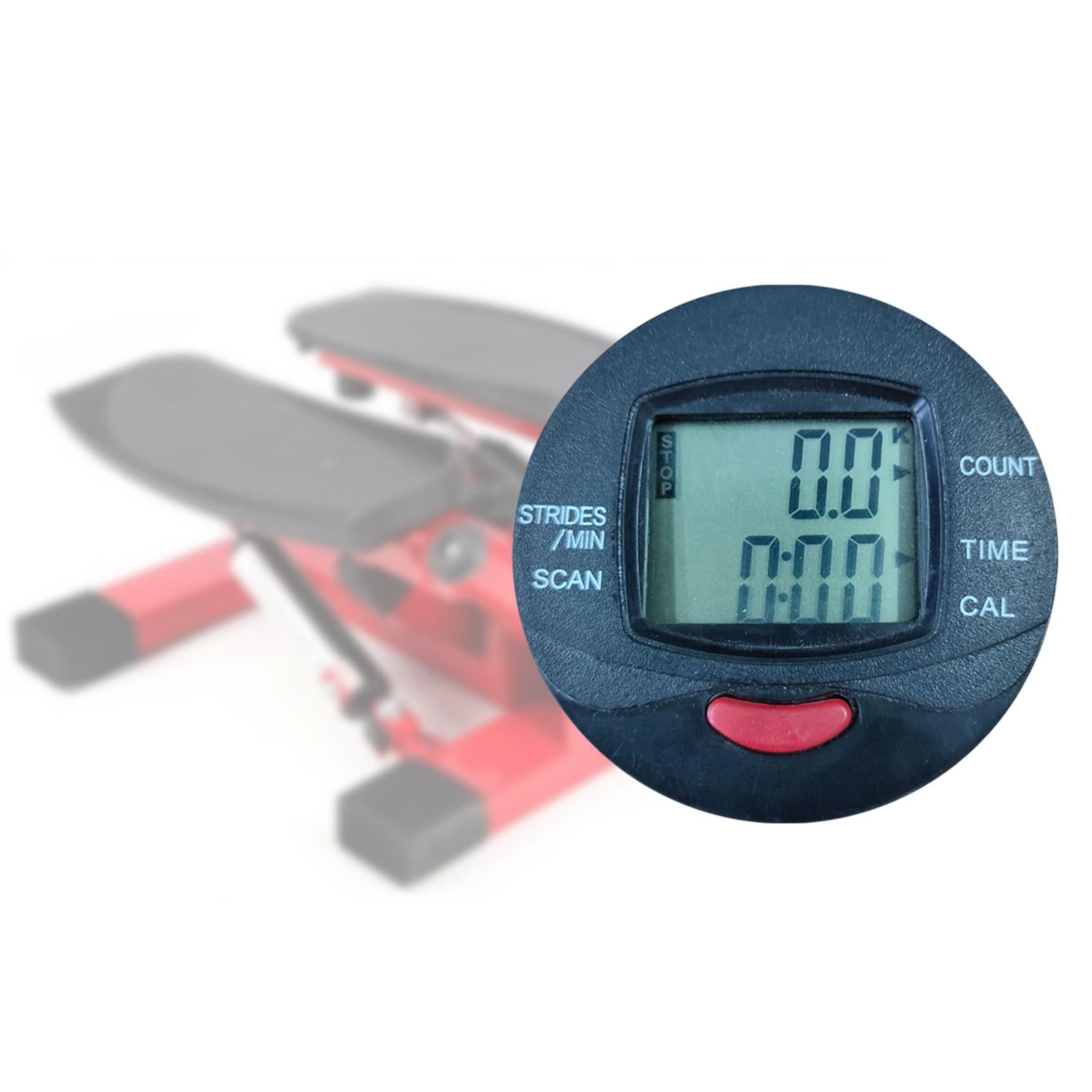 Multi Function Pedometer Counter Electronic Speed Meter Digital Monitor Meter Fits Step Machine Pedal Machine Calories Time