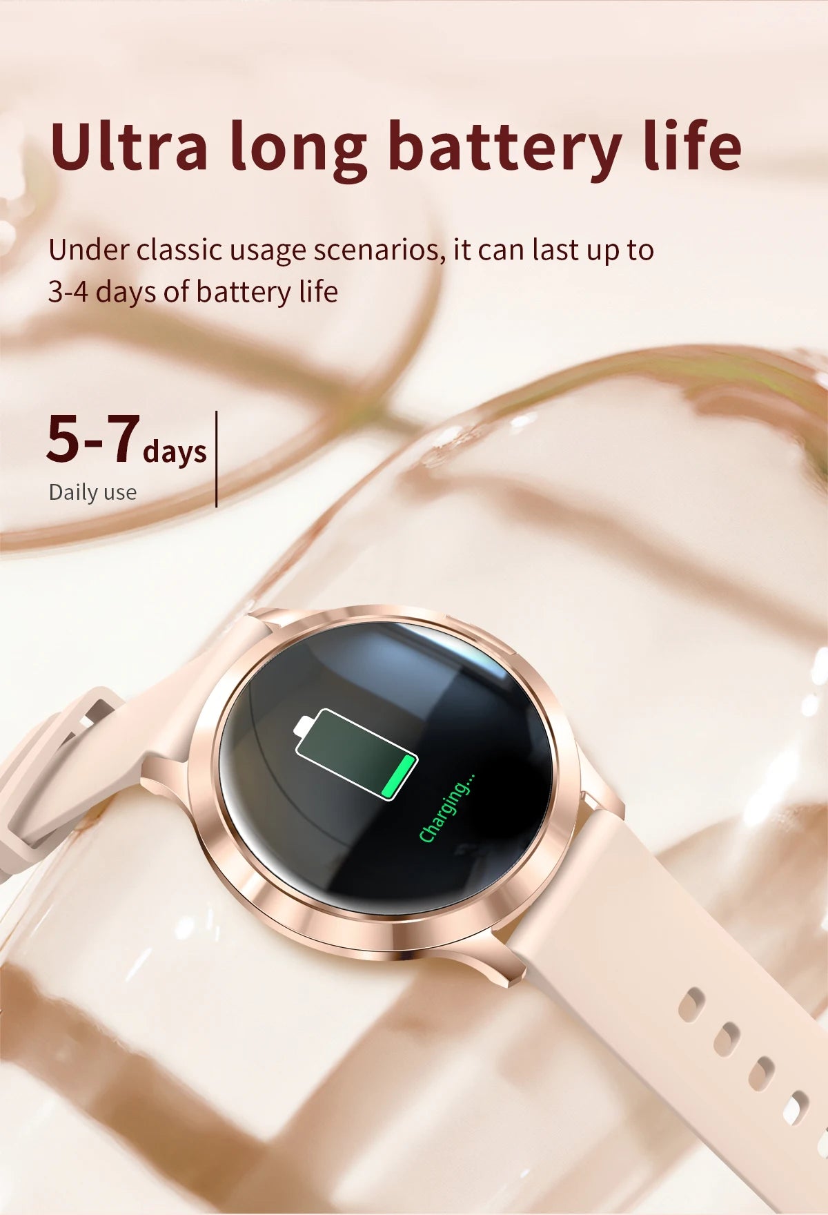 2026 New Smart Watch For Women Gift 1.32 Inch Full Touch Screen Sports Fitness Watches Bluetooth Calls Digital Smartwatch Ladies