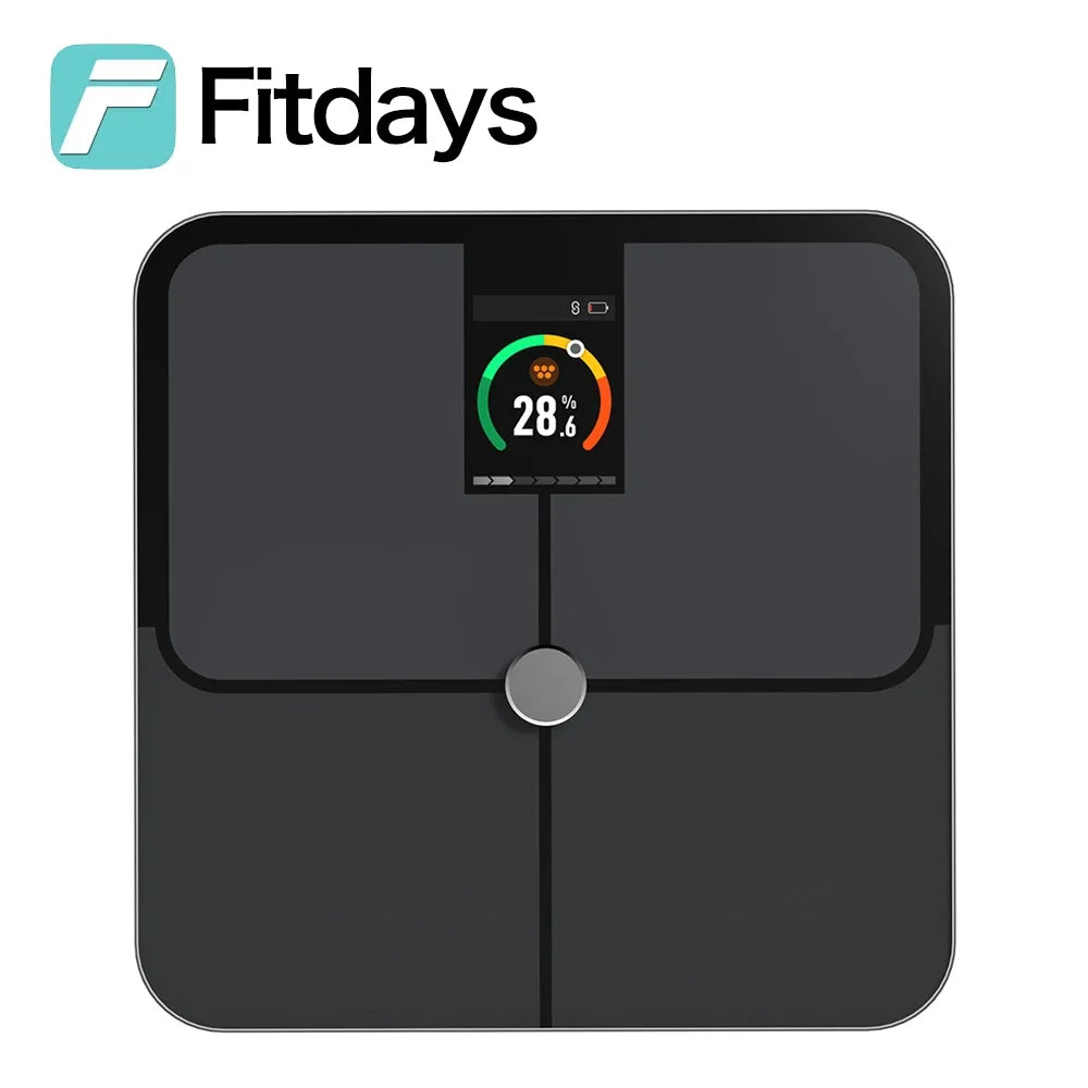 Fitdays Smart Body Composition Scale Hands 8 Electrodes Bioimpedance Balance Scale Professional Gym Smart Body Fat Scale
