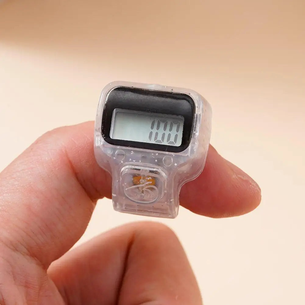 Fitness Finger Counter, Mini Digital Display Hand Counter Click Manual Digital Clicker For Tracking Swim Laps Or Running Laps