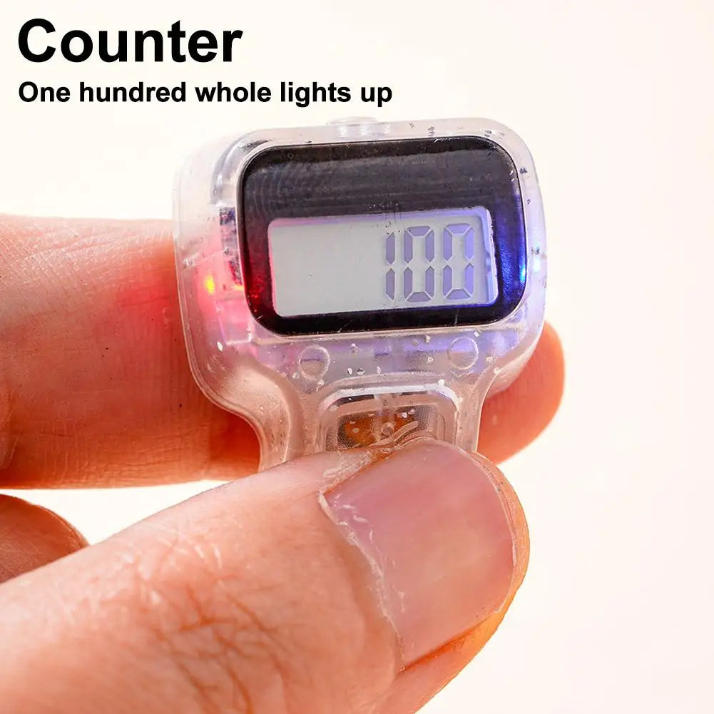 Fitness Finger Counter, Mini Digital Display Hand Counter Click Manual Digital Clicker For Tracking Swim Laps Or Running Laps