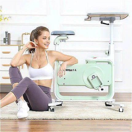 Foldable Magnetic Exercise Bike Quiet Indoor Cycling Bike Home Office Fitness Weight Loss Cardio Workout Station
