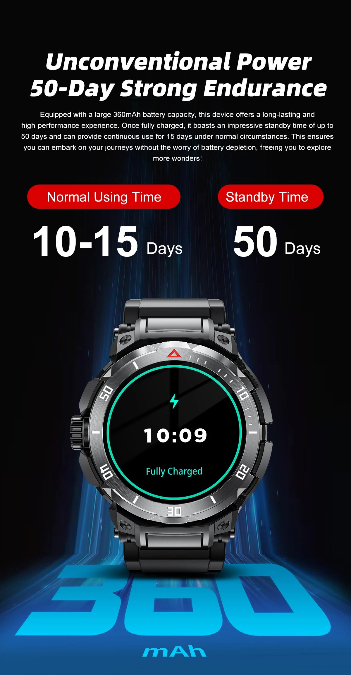 New 3 in 1 Smart Watch for Men With TWS Headset Rugged Military Bluetooth Call Fitness Tracker IP67 Waterproof  for Android iOS