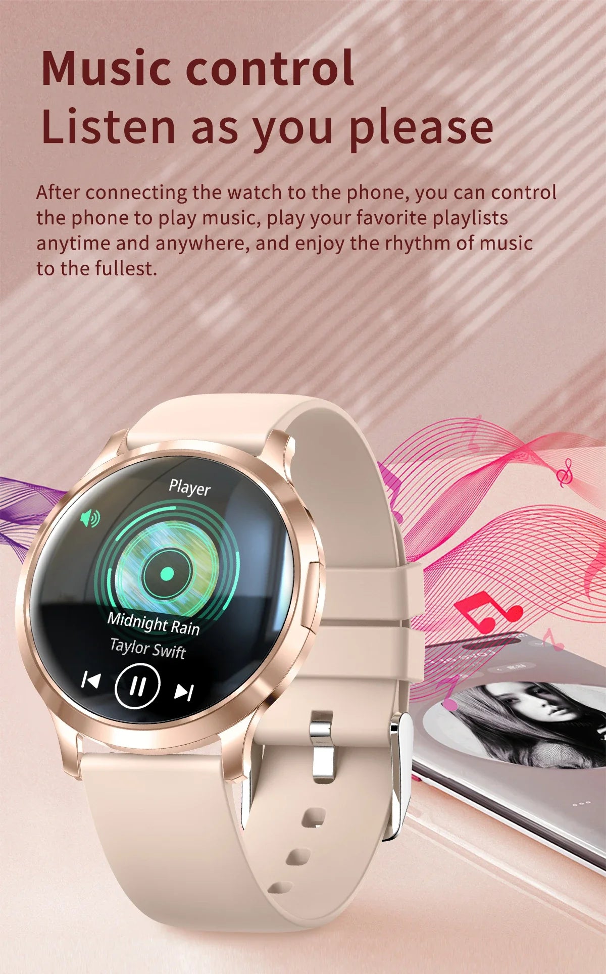 2026 New Smart Watch For Women Gift 1.32 Inch Full Touch Screen Sports Fitness Watches Bluetooth Calls Digital Smartwatch Ladies