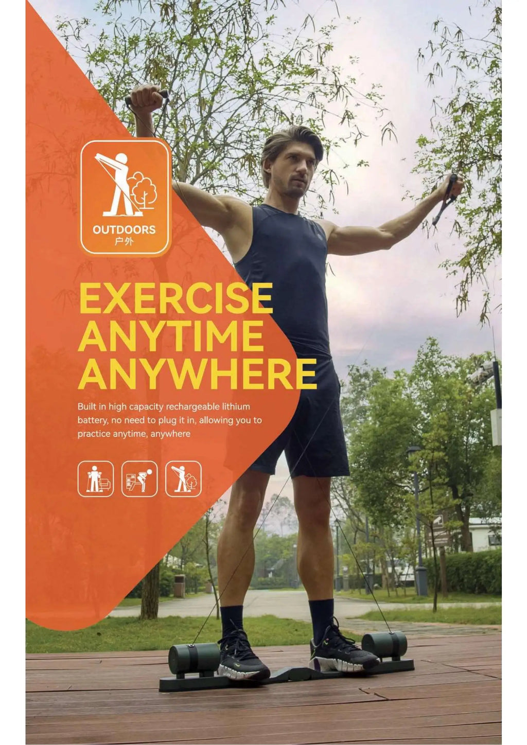 Golf Training Device for Outdoor Fitness