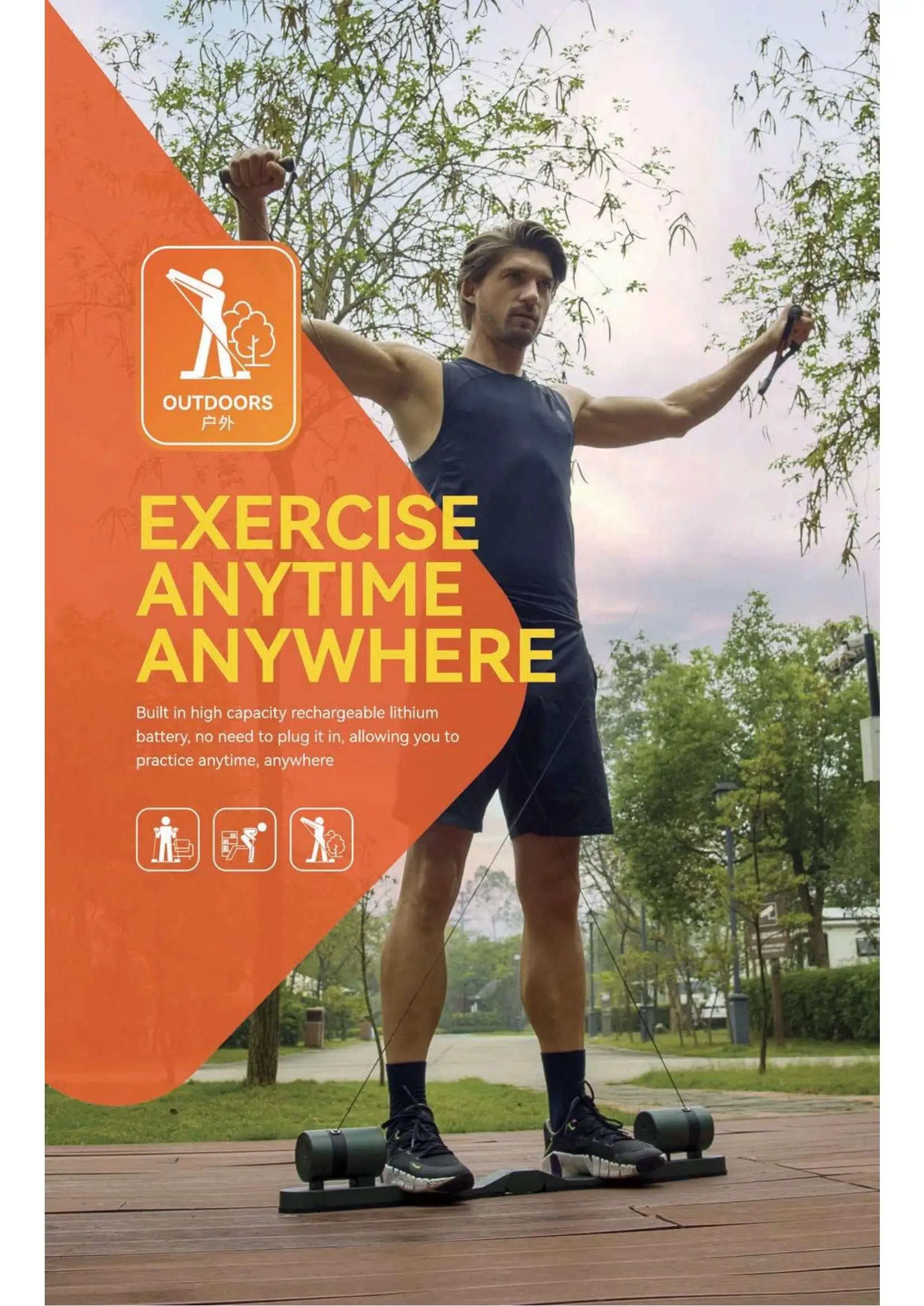 Golf Training Device for Outdoor Fitness