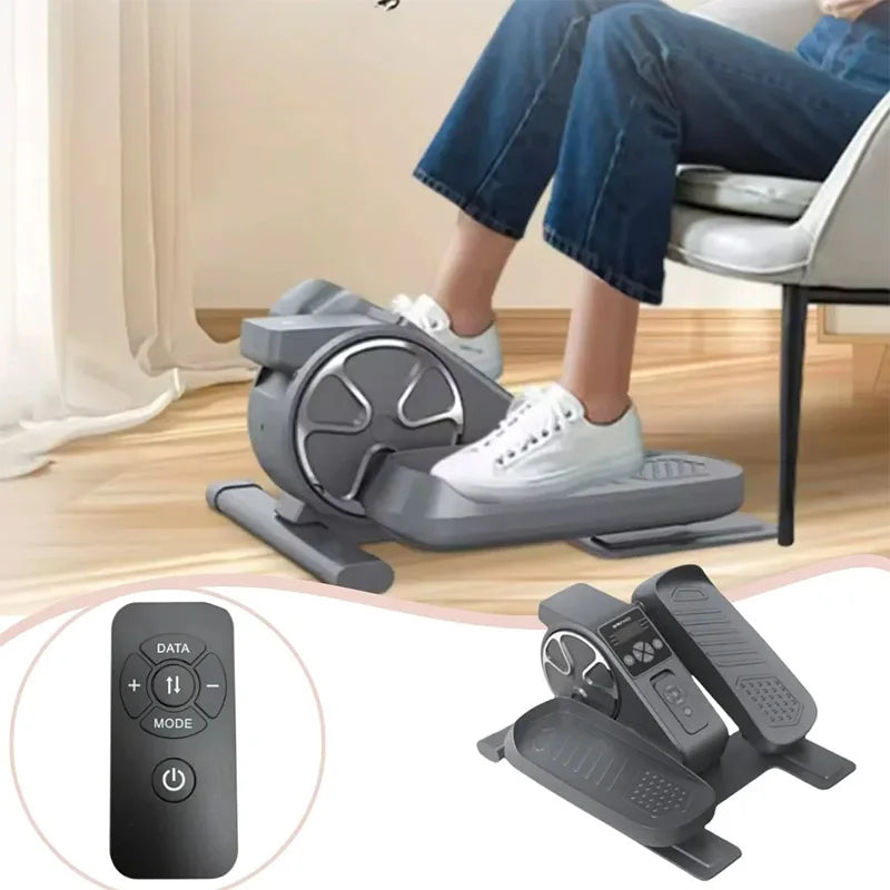 Pedal Exerciser with LCD Screen Remote Control Foot Cycle for Leg Toning Home Office Desk Fitness and Rehabilitation