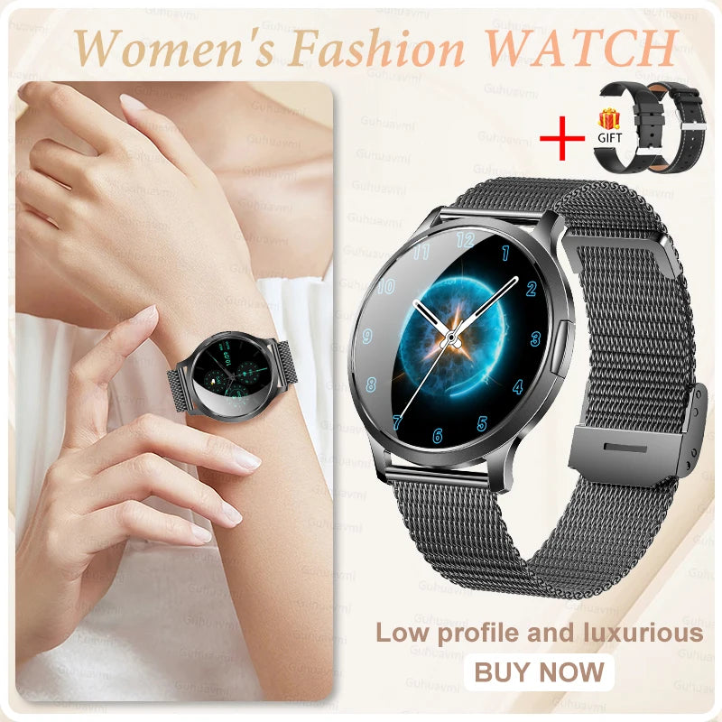 2026 New Smart Watch For Women Gift 1.32 Inch Full Touch Screen Sports Fitness Watches Bluetooth Calls Digital Smartwatch Ladies