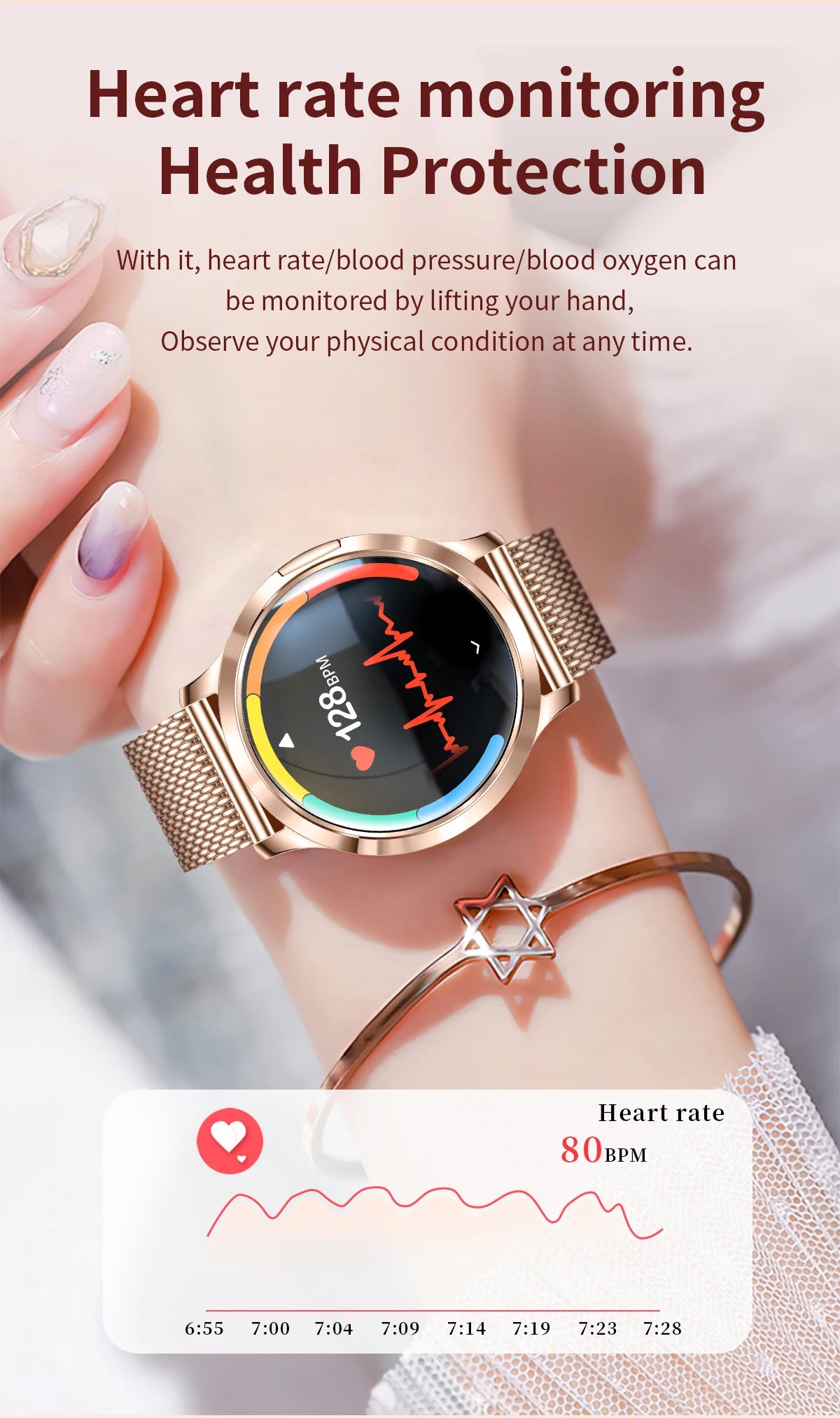 2026 New Smart Watch For Women Gift 1.32 Inch Full Touch Screen Sports Fitness Watches Bluetooth Calls Digital Smartwatch Ladies
