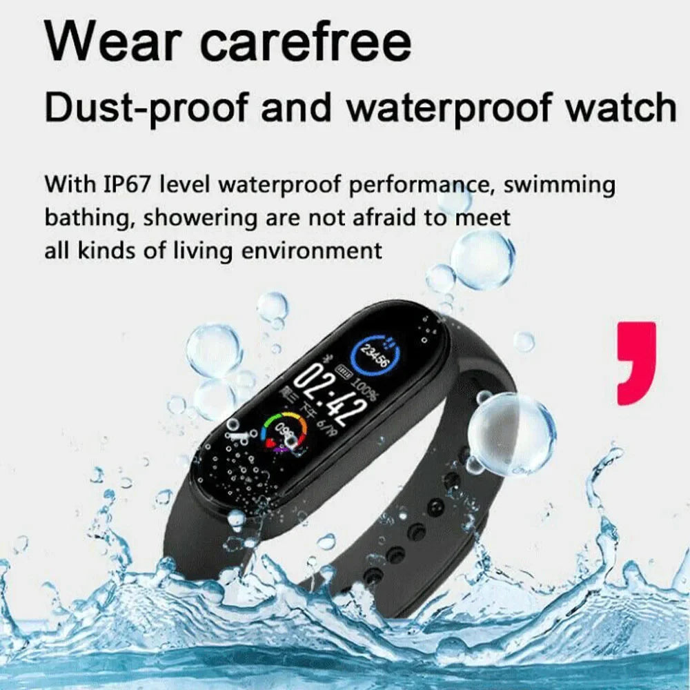 Watch Smart Bracele Mens Woman M5 Fitness Sport Wrist Pedometer Great Equipment For Monitor Computer Clock