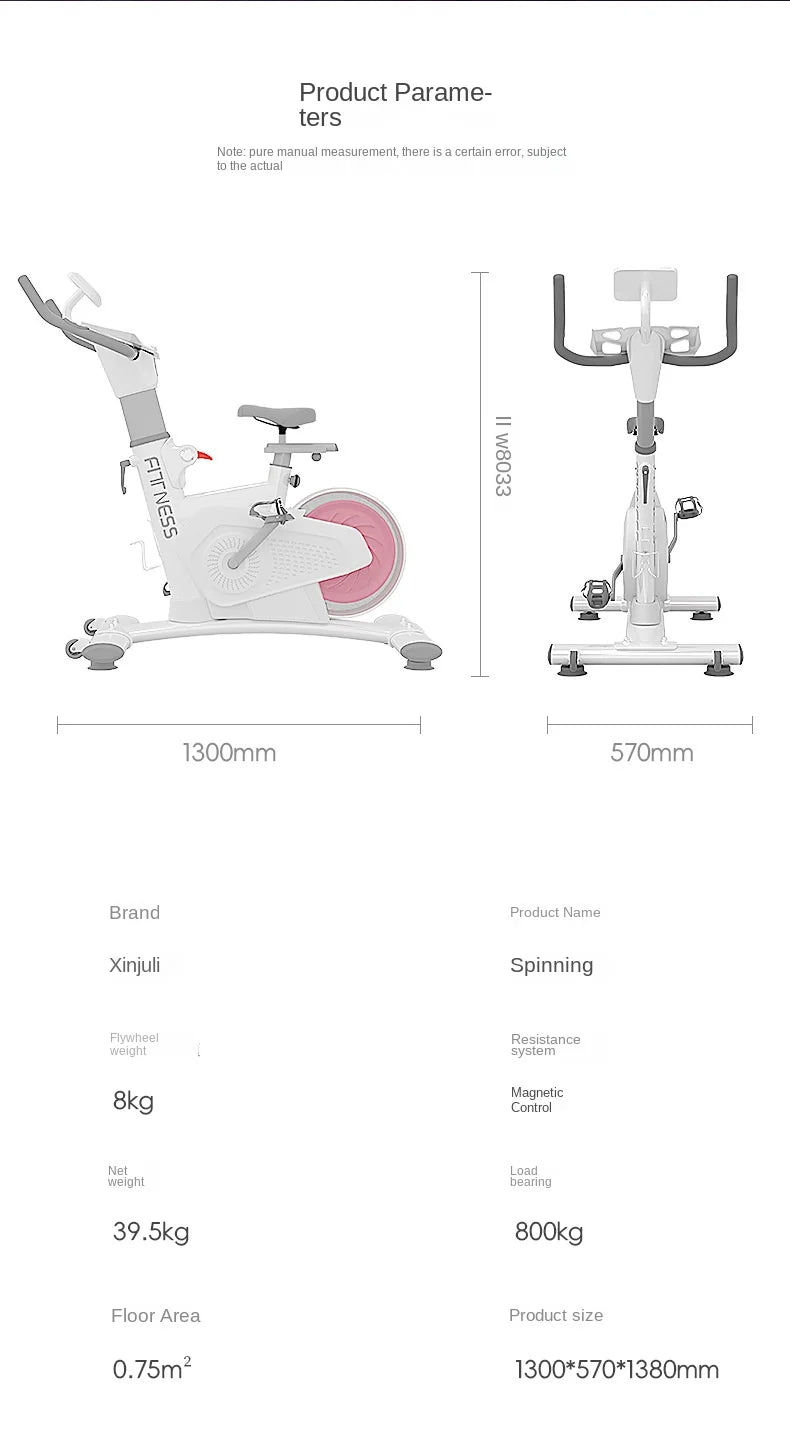 Indoor Cycling Fitness Equipment Mute Fat Burning Spinning Bikes With Commercial Dynamic Car Magnetic Control