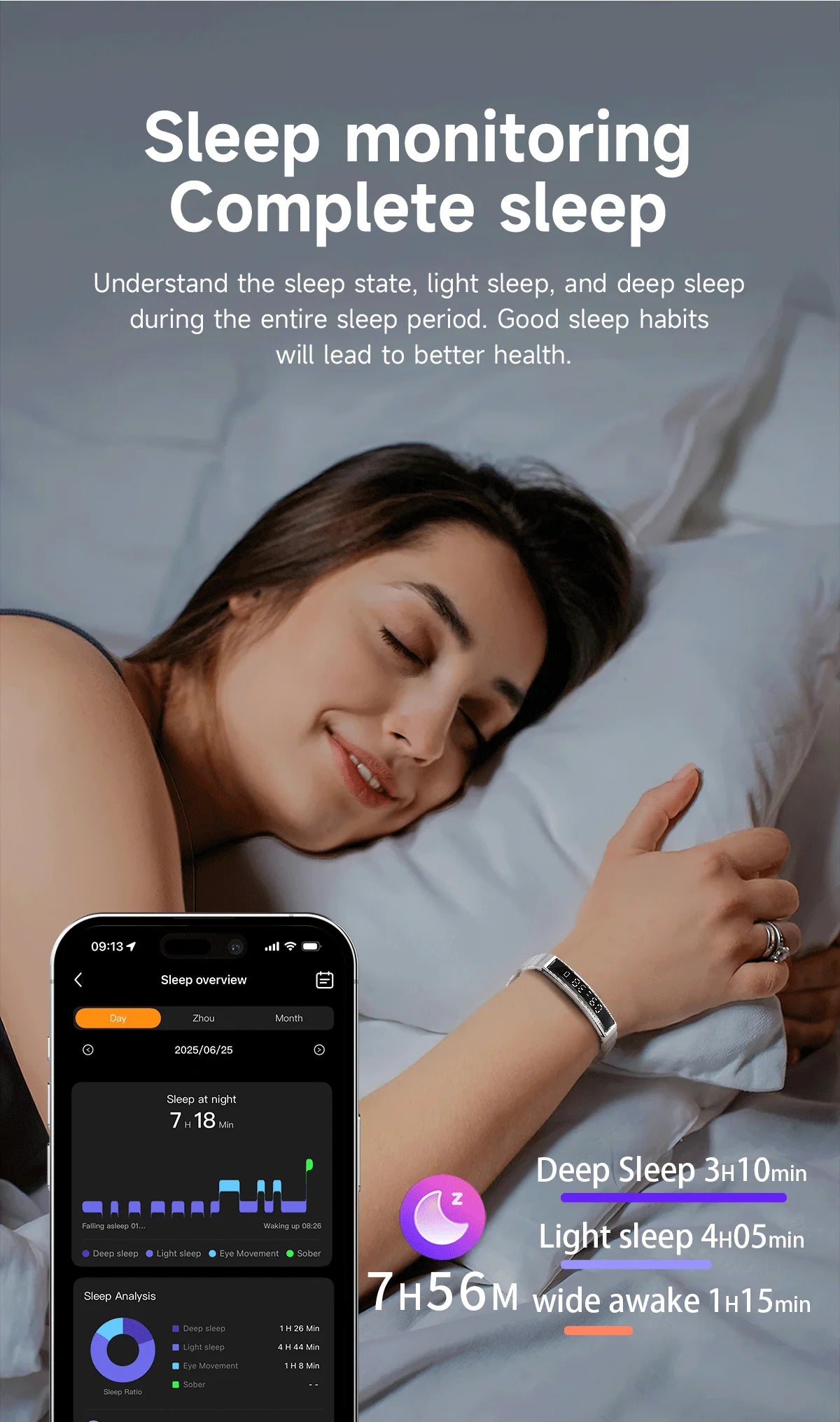Daily Fitness Tracker Women Sport Smart Bracelet 2026 New Fashion Heart Rate Health Monitoring IP68 Waterproof Smart Watch Men