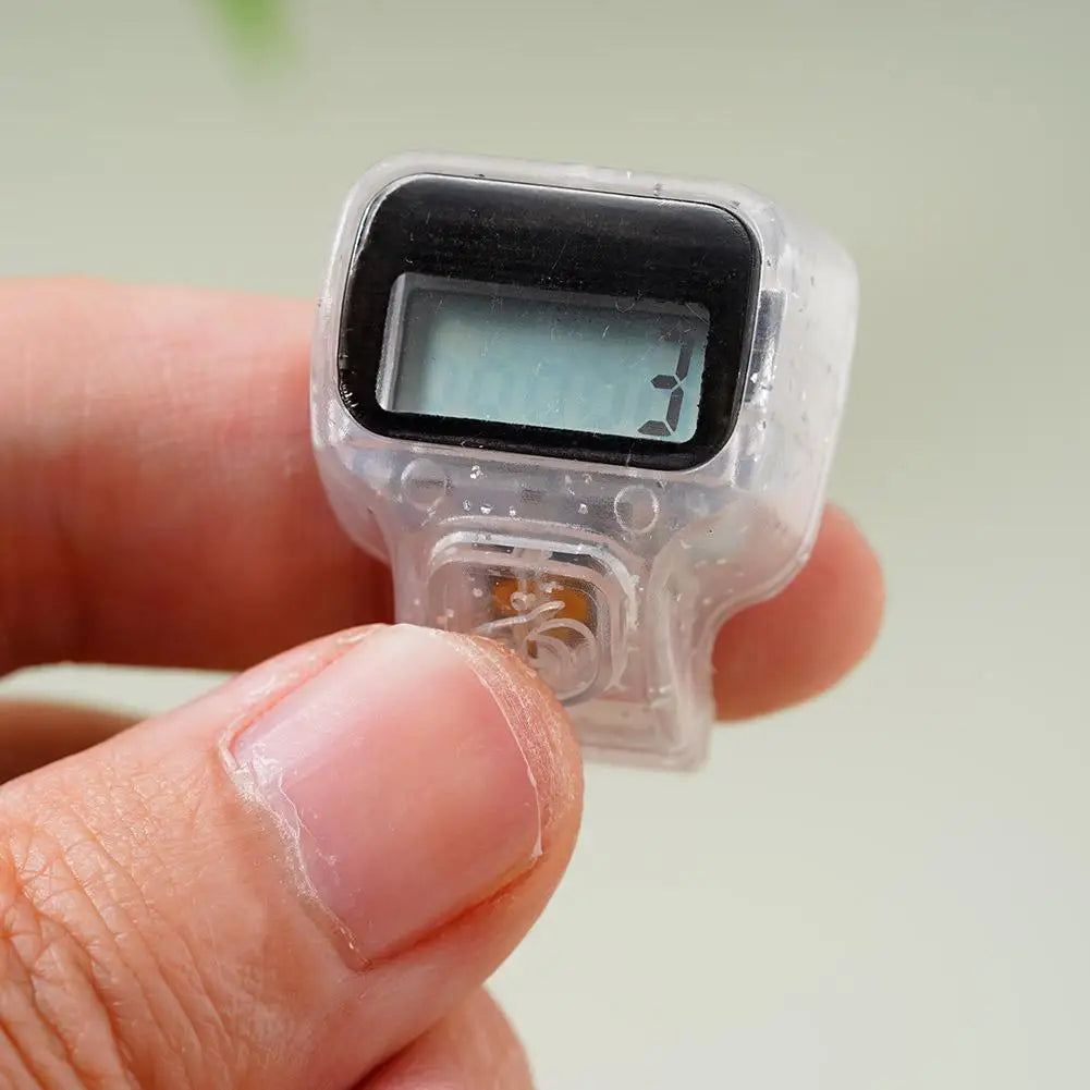 Fitness Finger Counter, Mini Digital Display Hand Counter Click Manual Digital Clicker For Tracking Swim Laps Or Running Laps