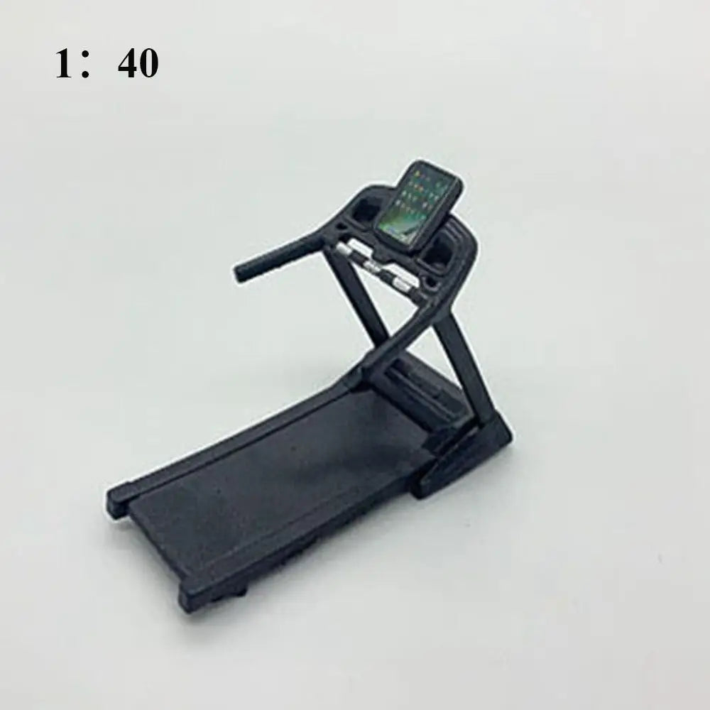 High Quality 1:12 Dollhouse Fitness Equipment Mini DIY Doll House Treadmill Dollhouse Accessory Dollhouse Decoration