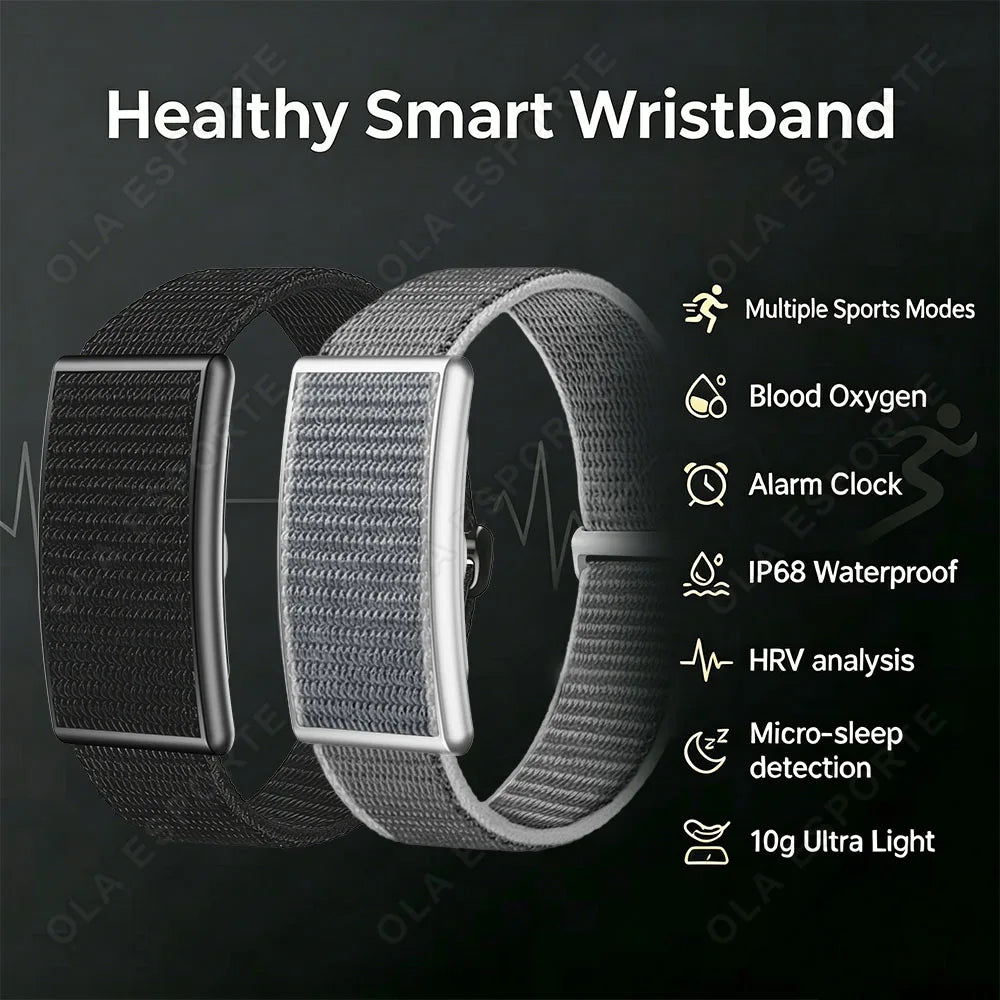 Fitness Tracker 10g Ultra-Light Multiple Sport Modes Sport Smart Bracelet IP68Waterproof Alarm Clock Smartband SpO2 Monitor HW12