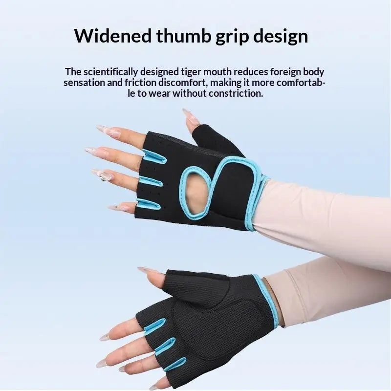 Fitness Gloves with Half Finger Design for Weightlifting and Dumbbell Training Ideal for Gym Use