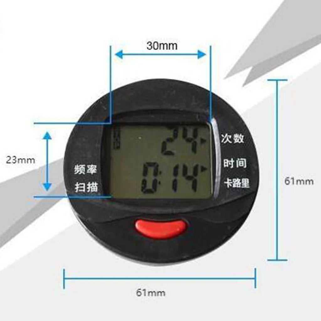 Multi Function Pedometer Counter Electronic Speed Meter Digital Monitor Meter Fits Step Machine Pedal Machine Calories Time