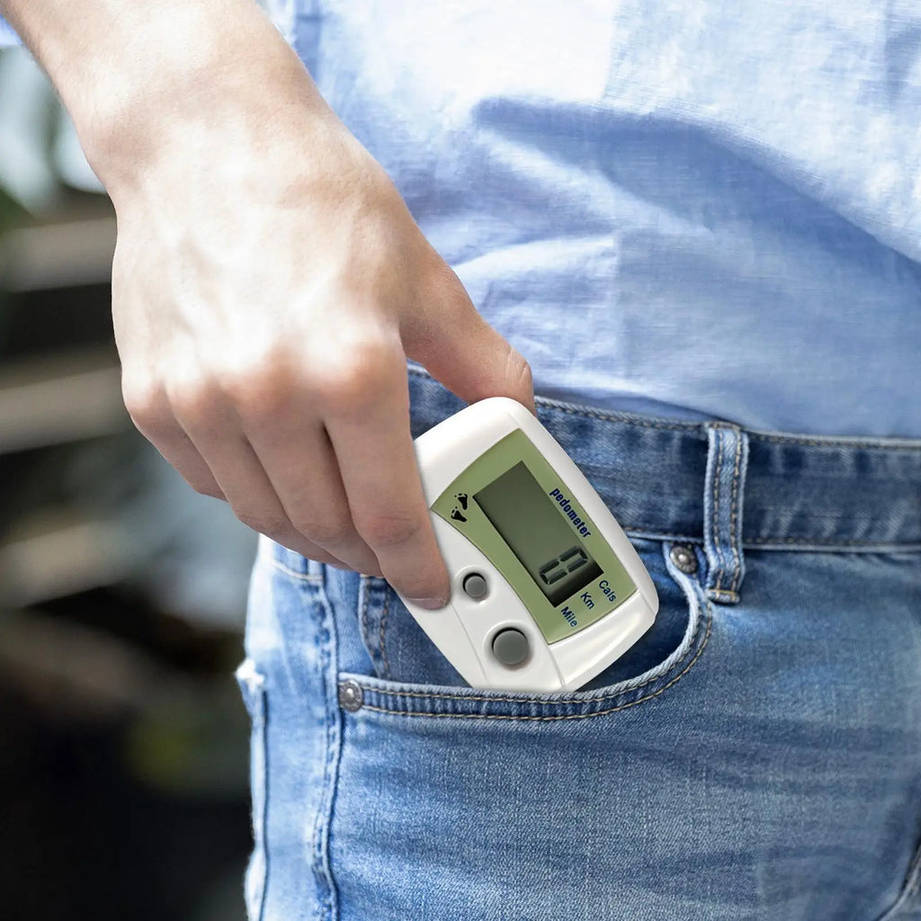 Pedometer for Walking Digital LCD Compact Movement Monitor Monitor for Recording Distance Fitness Exercise Running Hiking