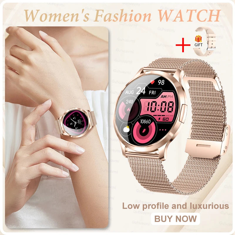 2026 New Smart Watch For Women Gift 1.32 Inch Full Touch Screen Sports Fitness Watches Bluetooth Calls Digital Smartwatch Ladies