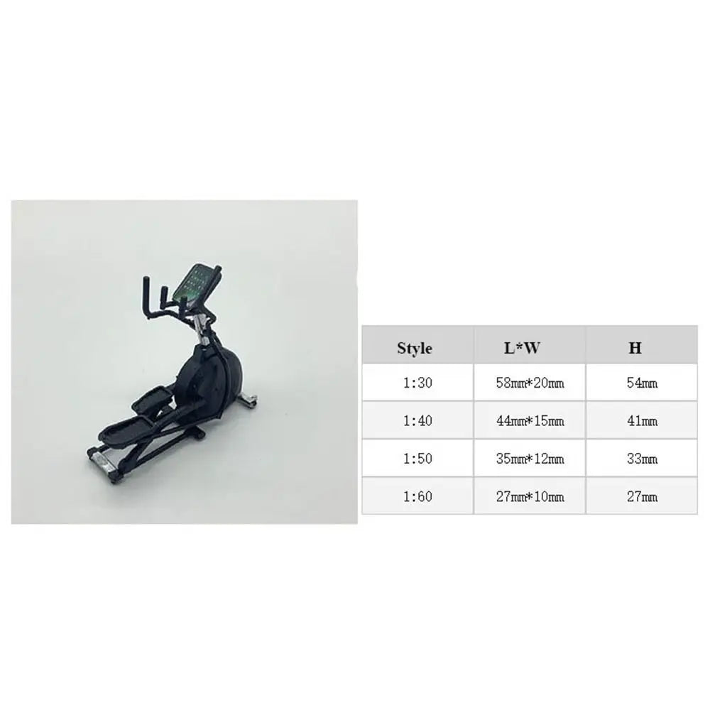 High Quality 1:12 Dollhouse Fitness Equipment Mini DIY Doll House Treadmill Dollhouse Accessory Dollhouse Decoration