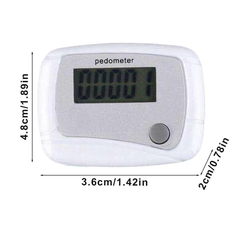 Pedometer for Walking Digital Fitness Sports Walk Meter 3D Step Pedometer for Sports Running Training Hiking Backpacking Travel