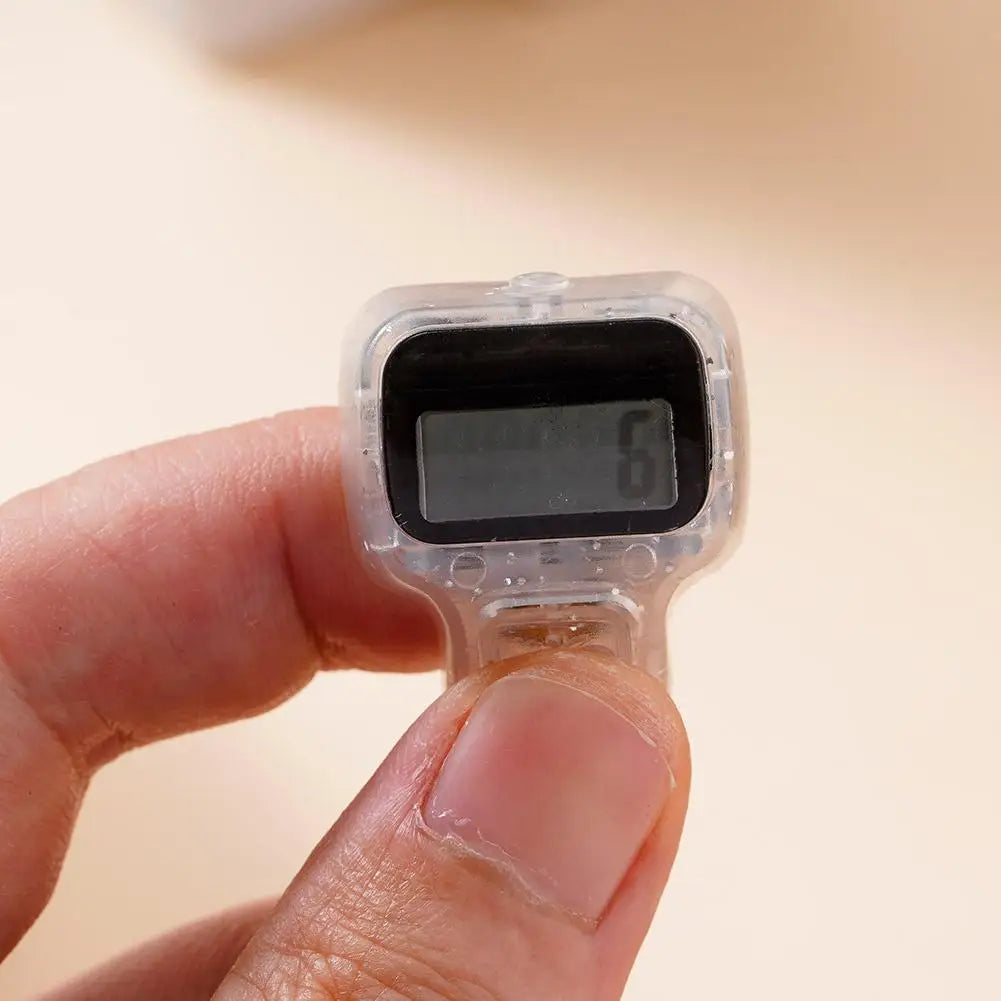 Fitness Finger Counter, Mini Digital Display Hand Counter Click Manual Digital Clicker For Tracking Swim Laps Or Running Laps