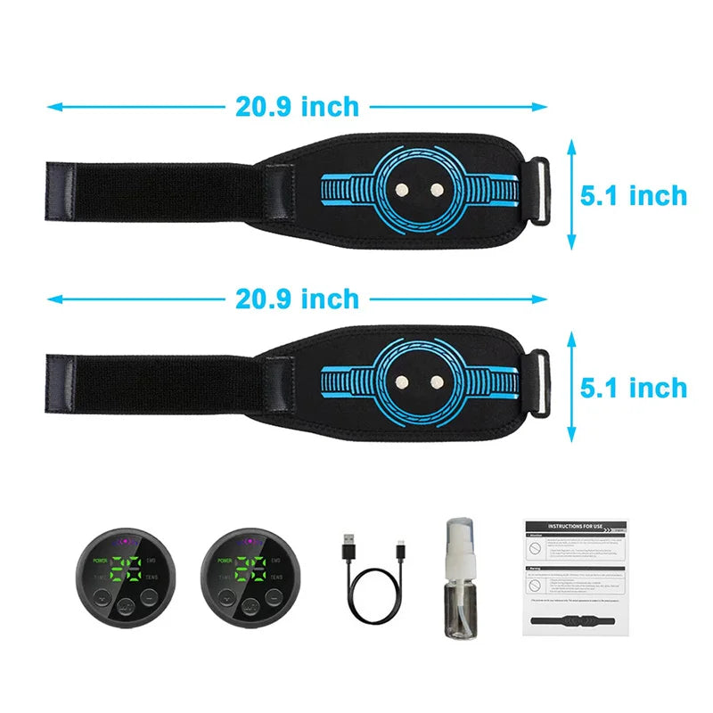 Fitness Belt USB Smart Ab Trainer Body Waist Arm Leg Massage Training Unisex