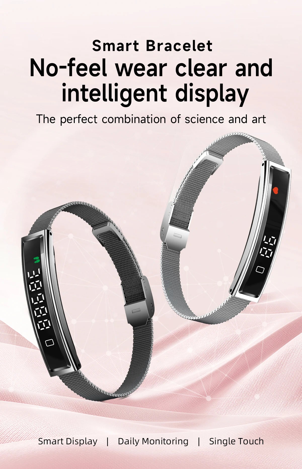 Daily Fitness Tracker Women Sport Smart Bracelet 2026 New Fashion Heart Rate Health Monitoring IP68 Waterproof Smart Watch Men