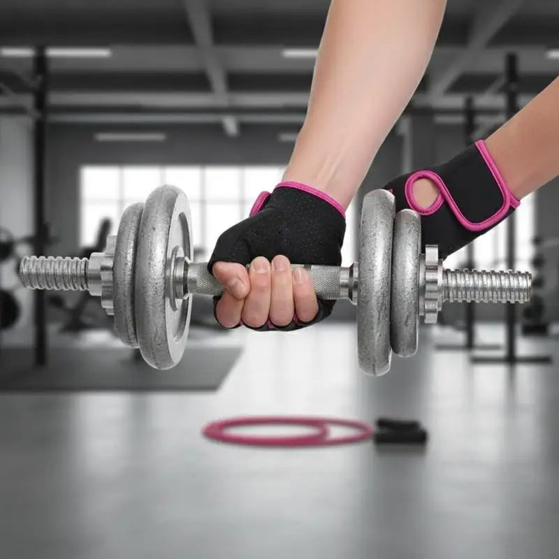 Fitness Gloves with Half Finger Design for Weightlifting and Dumbbell Training Ideal for Gym Use
