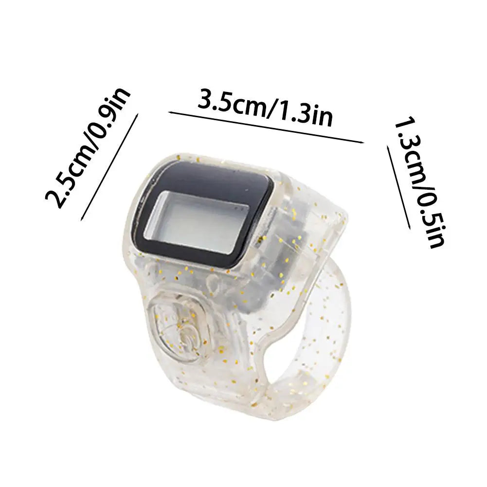 Fitness Finger Counter, Mini Digital Display Hand Counter Click Manual Digital Clicker For Tracking Swim Laps Or Running Laps